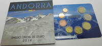 Andorra 3,88 Euro KMS 2014 Kursm&uuml;nzensatz Andorra Stgl im Blister 25.59 &pound;  +  17.08 &pound; shipping