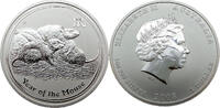 Australien 1 Dollar / 1 Oz One Dollar - 1 Unze Silber - Year of the Mouse - Serie: Lunar II - Elisabeth II. -