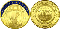 Liberia 5 Dollars ECU - European Currency Unit - $ 5 - Republic of Liberia -