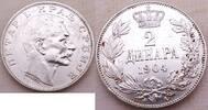 Serbien 2 Dinar Peter der I, König von Serbien -