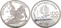 Frankreich 100 Francs XVI Olympische Winterspiele, Albertville 1992 - Slalom Skifahren -