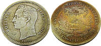 Venezuela 1/2 Bolivar Standardumlaufmünze - Das Wappen Venezuelas -