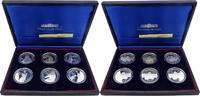 Frankreich 6x 100 Francs 200-jähriges Jubiläum - Der Louvre -