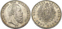 Kaiserreich Württemberg 5 Mark Karl König von Württemberg, J.173 -