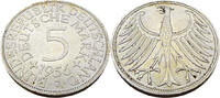 Bundesrepublik Deutschland / BRD 5 Deutsche Mark Ein Adler nach links, das Wahrzeichen Deutschlands -
