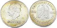 Weimarer Republik 3 Reichsmark 1932 A 100. Todestag von Johann Wolfgang ... 59.20 &pound;  +  16.92 &pound; shipping