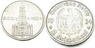 Drittes Reich 2 Reichsmark 1. Jahrestag - Garnisonkirche Potsdam mit Datum, J.355 -