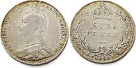 Großbritannien Six Pence Königin Victoria Six Pence -