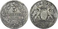 Baden 3 Kreuzer 1868 Friedrich I. 1852 - 1907 ss 6.94 £  +  7.37 £ shipping