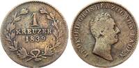 Baden 1 Kreuzer 1839 Carl Leopold Friedrich 1830 - 1852 s 6.94 £  +  7.37 £ shipping