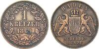 Baden 1 Kreuzer 1869 Friedrich I. 1852 - 1907 ss-vz 5.20 £  +  7.37 £ shipping