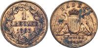 Baden 1 Kreuzer 1863 Friedrich I. 1852 - 1907 ss 4.33 £  +  7.37 £ shipping