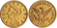 United States 2.5 Dollar 1868-S Gold 2.5 Dollar "Coronet Head" United States, Rare Date -