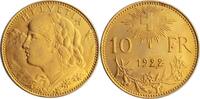 Switzerland 10 Franks 1922 1922 Gold 10 Franks, Switzerland, Uncirculate... 480.72 &pound;446.02 &pound;  +  16.08 &pound; shipping