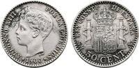 Spain 50 Centimos Alfonso XIII ss+ 17.34 £  +  21.67 £ shipping