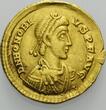 Römisches Reich, AV Solidus o.J. (394-395), Honorius, 393-423, VF+