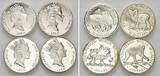 Lot Cook Islands & Benin 10, 50 Dollars, 1000 Francs 1990 & 1999, 16 Stück, Proof