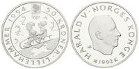 Norwegen, 50 Kronen Olympiade Lillehammer 1994 - Rodeln, -