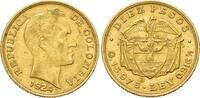 Kolumbien, 10 Pesos 1924 B, Republik, seit 1886, EF
