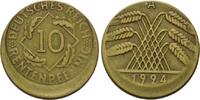 Weimarer Republik, 10 Rentenpfennig 1919-1933, -