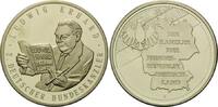Deutschland, Neusilbermedaille Die Kanzler der Bundesrepublik Deutschland - Ludwig Erhard, -