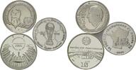Frankreich, Lot von 3 Münzen Fußball-WM 2006, Länder Europas, -