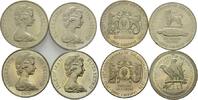 Commonwealth of Nations, 25. Thronjubiläum von Königin Elizabeth II., 4 Crowns, 1978, 4 Stk., vz-st