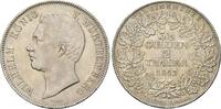 Württemberg, Wilhelm I., 1816-1864, Doppeltaler / 3 1/2 Gulden 1843, vz-st