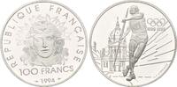 Frankreich, 100 Francs Gedenkmünze 100 Jahre Olympische Spiele der Neuzeit, Speerwerfer, -
