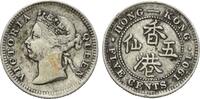 Hongkong, 5 Cents Königin Victoria (1837-1901), -