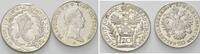 Österreich, Lot 20 Kreuzer, 2 Münzen Franz II. und Maria Theresia, -