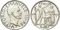 Italien, 20 Lire Vittorio Emanuele III., -