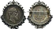 Deutschland, Brosche aus 2 Mark Kaiser Friedrich III., -