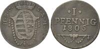 Sachsen-Coburg-Saalfeld, 1 Pfennig Franz, 1800-1806, -
