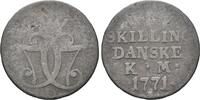 Dänemark, Skilling Christian VII., 1766-1808, -