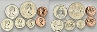 Kanada, Kursmünzensatz + 1 Cent Elisabeth II.,1952-2022, -