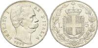 Italien, 5 Lire 1879, Umberto I., ss/vz 111.84 £  +  25.92 £ shipping