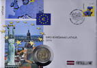 Lettland, 2 Euro Euro-Einführung, -