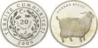 Türkei, 20 New Lira Angora-Ziege, -