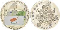 Zypern, Farbmedaille 2002, European Currency, PP 16.47 £  +  17.34 £ shipping