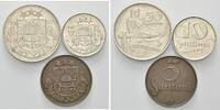 Lettland, 65 Santimu 1922, 3 Stück, vz-st 25.14 £  +  17.34 £ shipping