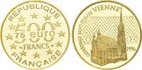 Frankreich, 500 Francs 1996, St. Stephans Kathedrale in Wien, Original-Verpackung, Proof