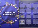Deutschland, 100 Francs (Elfenbeinküste) Goldbarren 2024, History of Goldeuros, 2 Stück, Original-Verpackung, Zertifikat, Proof