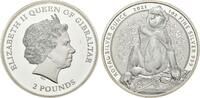 Gibraltar, 2 Pound Berberaffe, -