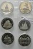 Russland, 6x 5 Rubel Geschichte und Kultur Russlands, -