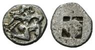 Griechenland: Makedonien, Trihemiobol 530-480 v.Chr., Stadt Lete, VF-