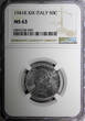 50 Centesimi Italy Vittorio Emanuele III 1941  WWII Issue NGC MS63 KM# 76b (49)