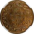 1/4 Anna India-British George VI 1940 (B)  Short Trefoils NGC MS64 RB KM# 531 (8)