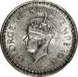 1/2 Rupee India-British George VI Silver 1945 (L)  Small 