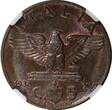 5 Centesimi ITALY Vittorio Emanuele III Bronze 1938 XVI R  NGC MS64 BN KM# 73 (5)